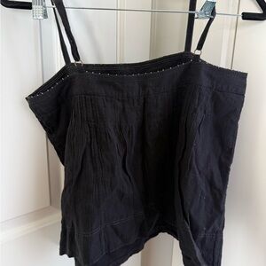 Joie Black Beaded Top